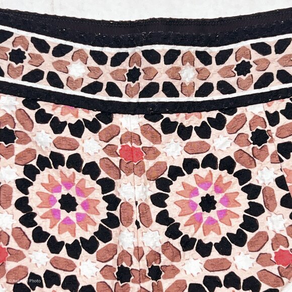 kate spade New York Floral Mosaic Jacquard Shorts Retro Size 2 - NWOT - Picture 4 of 7